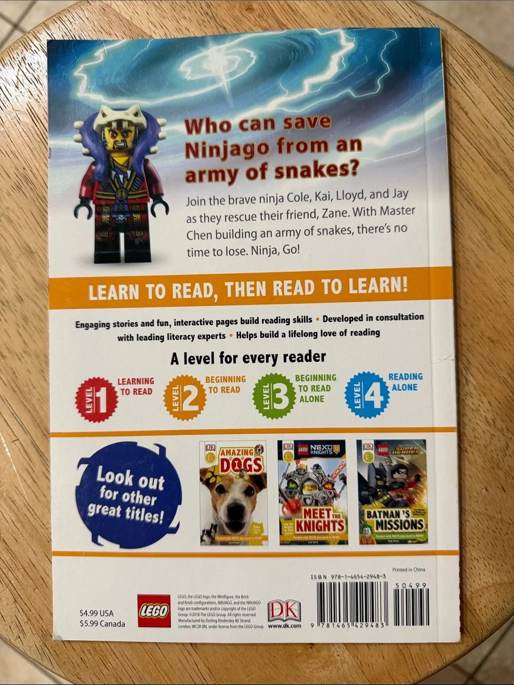 Lego Ninjago Book 📖 level 2 reading